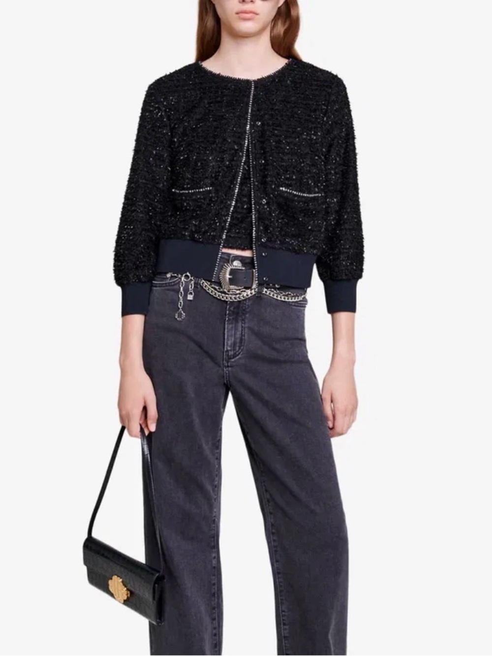 Maje Loxane textured knit set